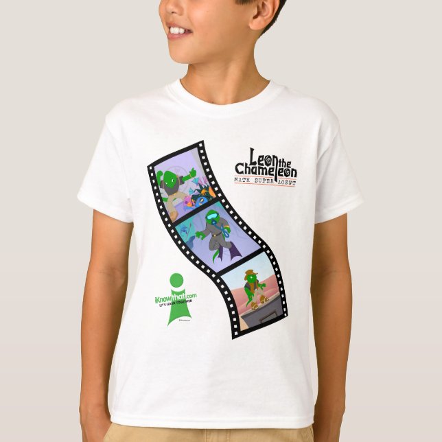 Leonsupermathe-Agent Filmstrip T - Shirt (Vorderseite)