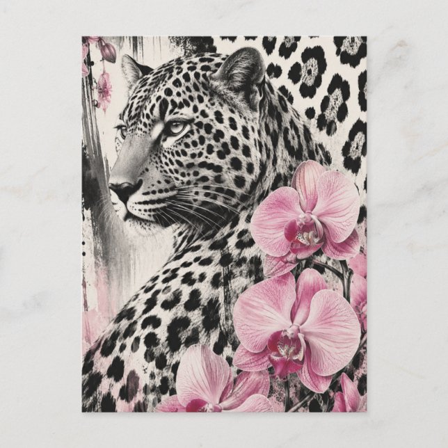 LeoOrchid Love Postkarte (Vorderseite)