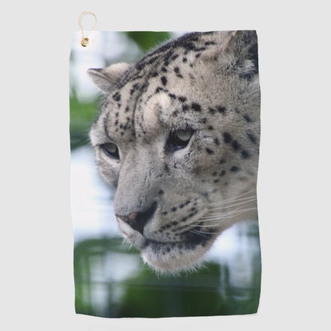Leopard 003 golfhandtuch (Vorderseite)