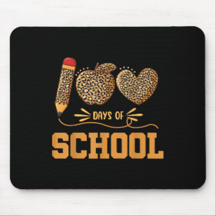 Leopard 100 Tage Schule 100 Tage Lehrer Pupi Mousepad
