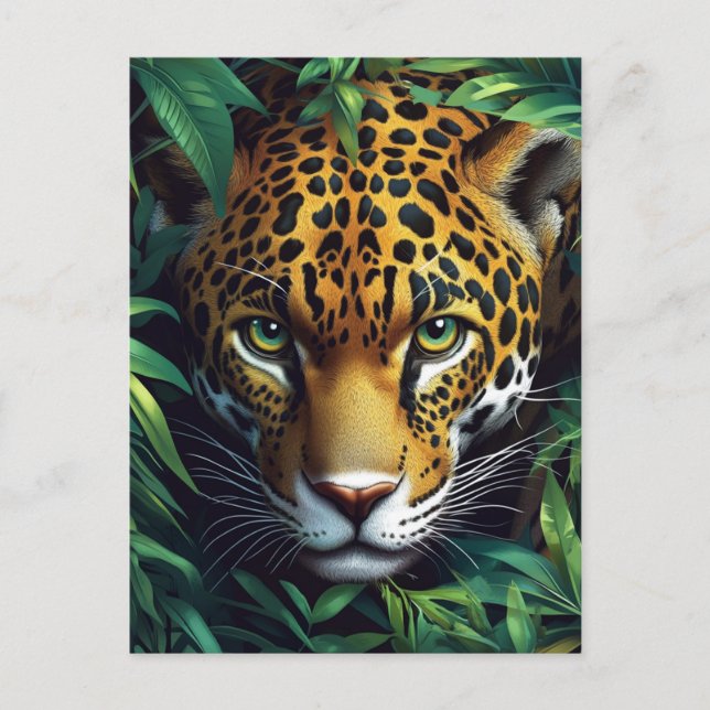 LEOPARD #1 Postkarte (Vorderseite)