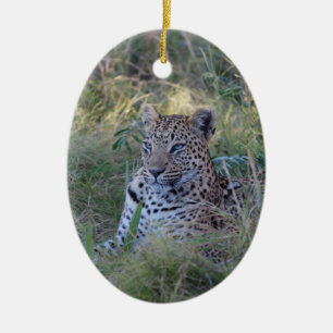 LEOPARD 28 BOTSWANA KERAMIK ORNAMENT