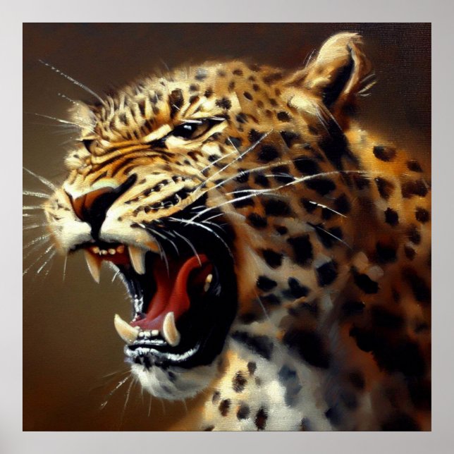 Leopard (5) Wildkatze Poster (Vorne)
