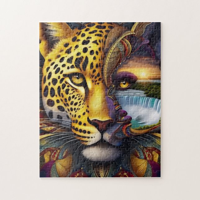 Leopard-Abstrakte Kunst (Vertikal)