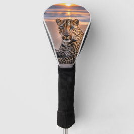 Leopard am Strand Golf Headcover
