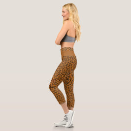 Leopard Animal Print Capri Leggings