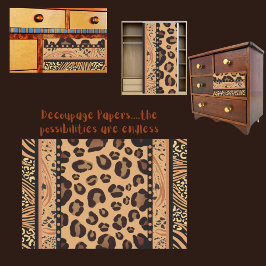 Leopard Animal Print Decoupage Seidenpapier