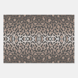 Leopard Animal Print Geschenkpapier Set