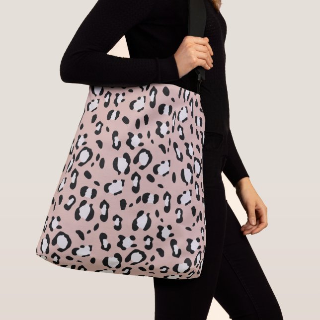 Leopard Animal Print Glam #12 Tragetaschen Mit Langen Trägern (Von Nahem)