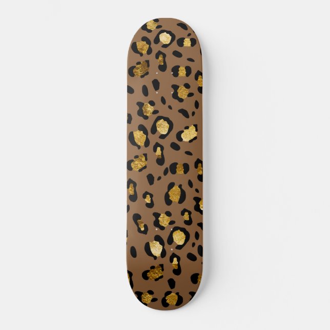 Leopard Animal Print Glam #29 #pattern #decor #art Skateboard (Vorderseite)