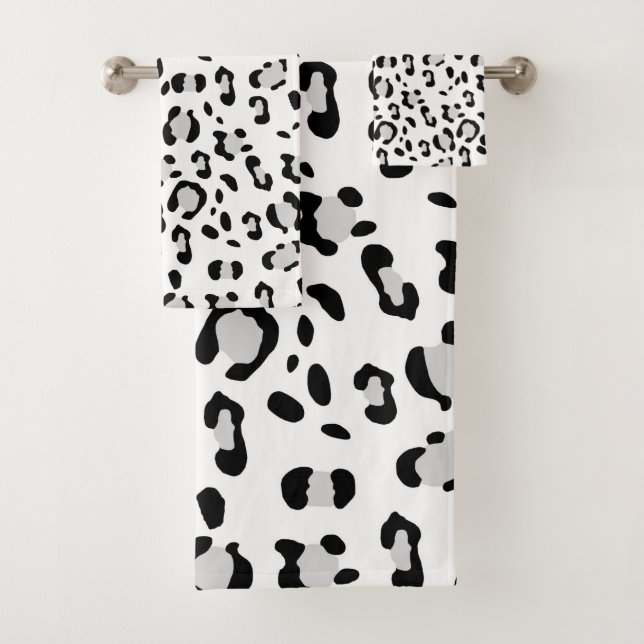 Leopard Animal Print Glam #3 Badhandtuch Set (Insitu)