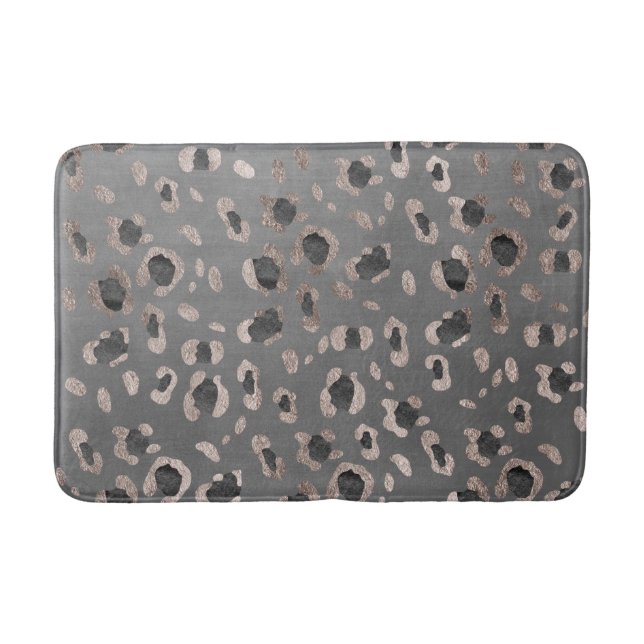 Leopard Animal Print Glam #6 Badematte (Vorderseite)