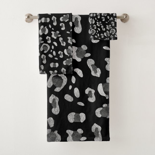Leopard Animal Print Glam #8 #pattern #decor #art  Badhandtuch Set (Insitu)