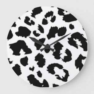 LEOPARD ANIMAL PRINT GROßE WANDUHR