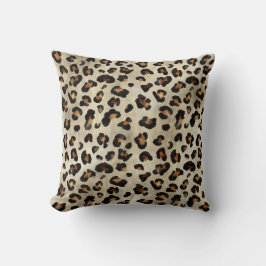 Leopard Animal Print Künstlerische Wildkatzenfell Kissen