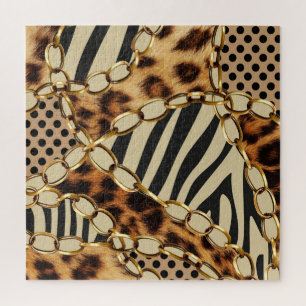 Leopard Animal Print Nahtloses Muster