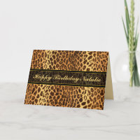 Leopard Animal Print Personalisiert