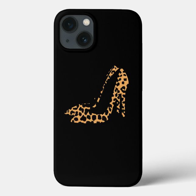 Leopard Animal Print Shoe High Heel Pump Stiletto Case-Mate iPhone Hülle (Rückseite)