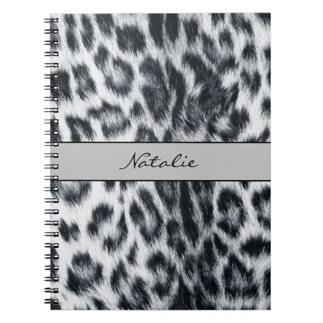 Leopard Animal Print Skin Muster Notebook Notizblock (Vorderseite)