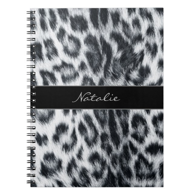 Leopard Animal Print Skin Muster Notebook Notizblock (Vorderseite)