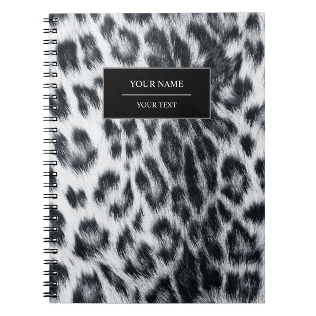 Leopard Animal Print Skin Muster Notebook Notizblock (Vorderseite)