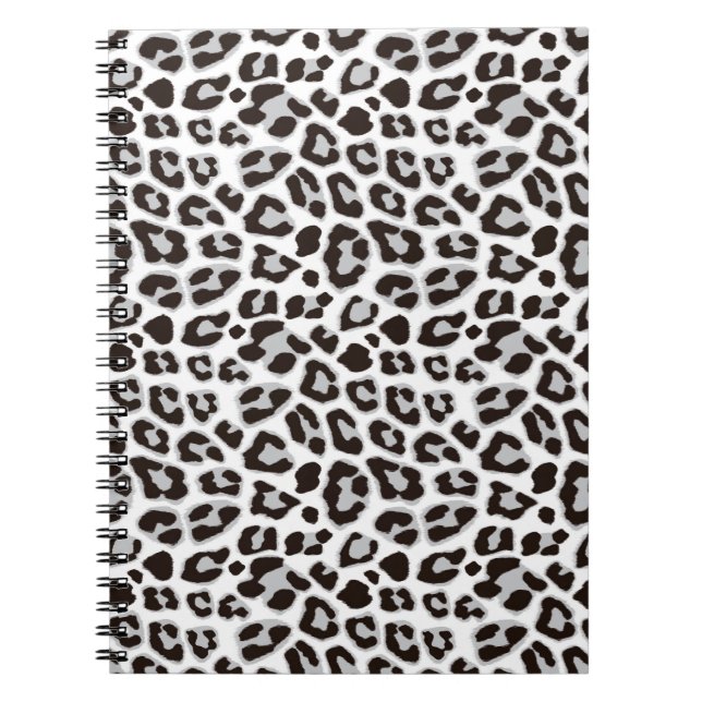 Leopard Animal Print Skin Muster Notebook Notizblock (Vorderseite)