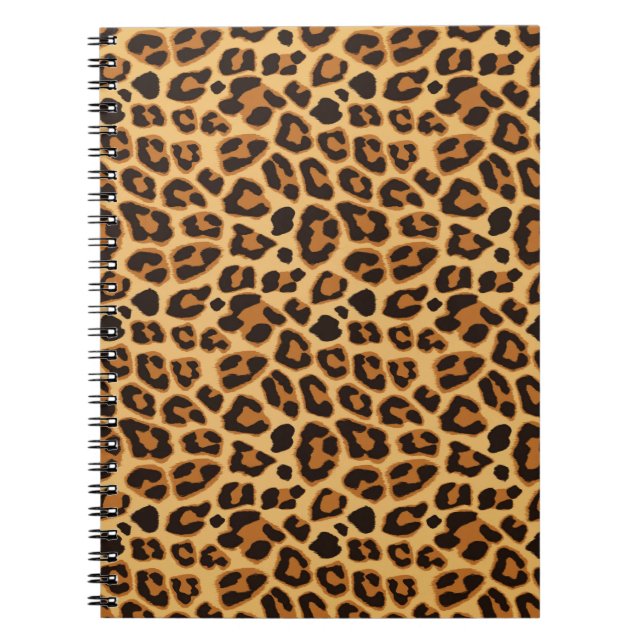 Leopard Animal Print Skin Muster Notebook Notizblock (Vorderseite)