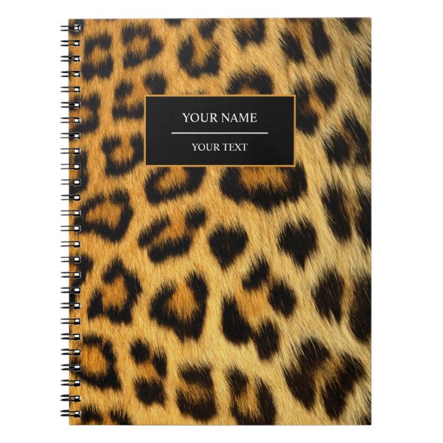 Leopard Animal Print Skin Muster Notebook Notizblock (Vorderseite)