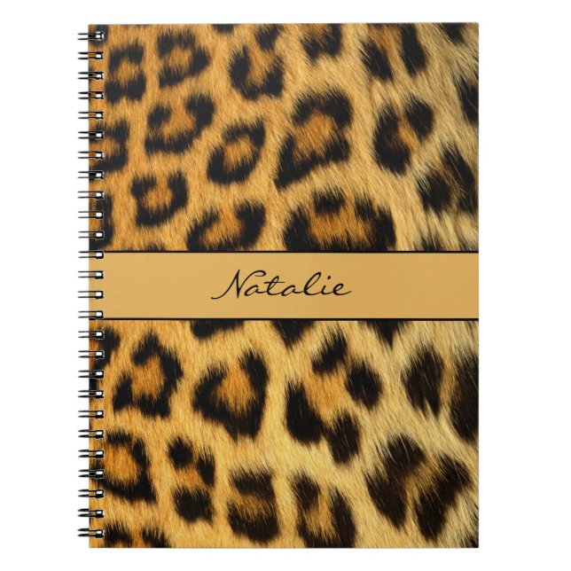 Leopard Animal Print Skin Muster Notebook Notizblock (Vorderseite)