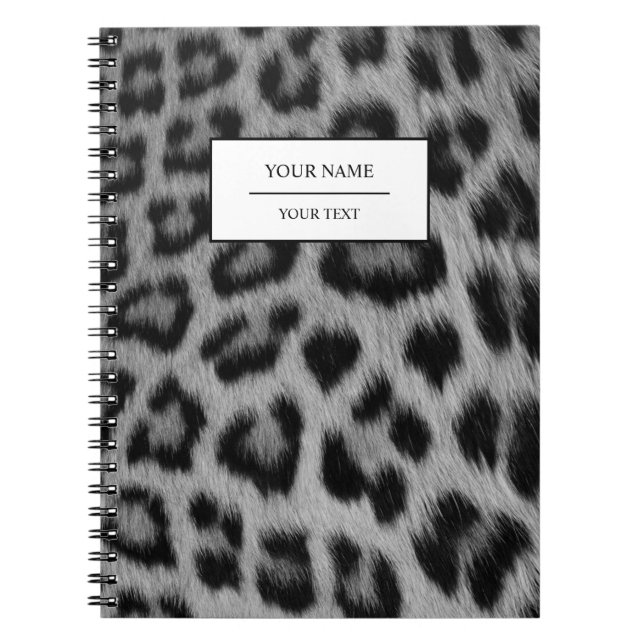Leopard Animal Print Skin Muster Notebook Notizblock (Vorderseite)