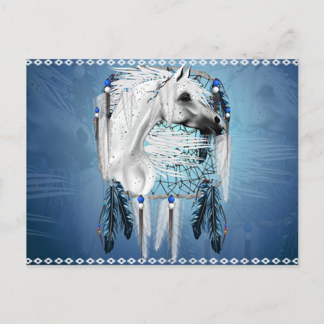 Leopard Appy Dream Catcher Postkarte (Vorderseite)