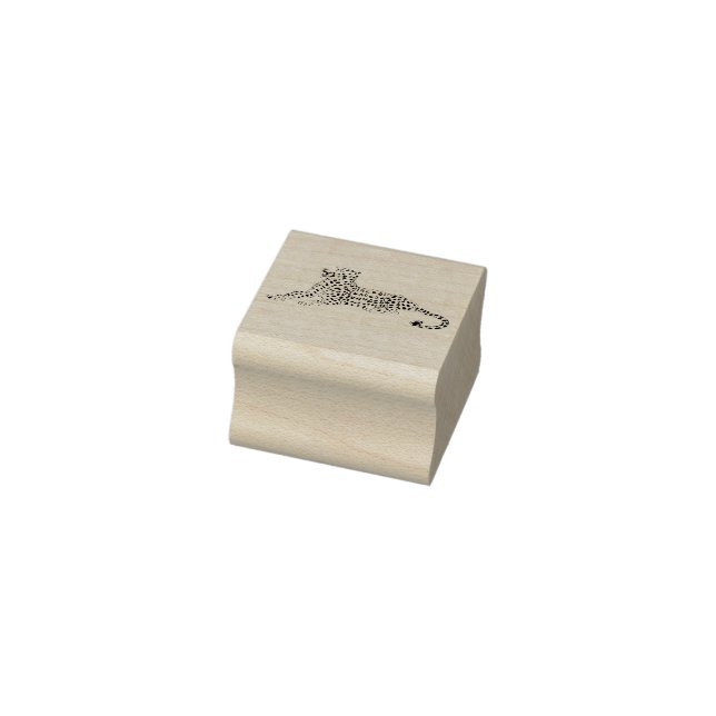 Leopard Art Briefmarke Gummistempel (Stempel)