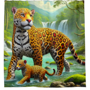 Leopard Art Duschvorhang