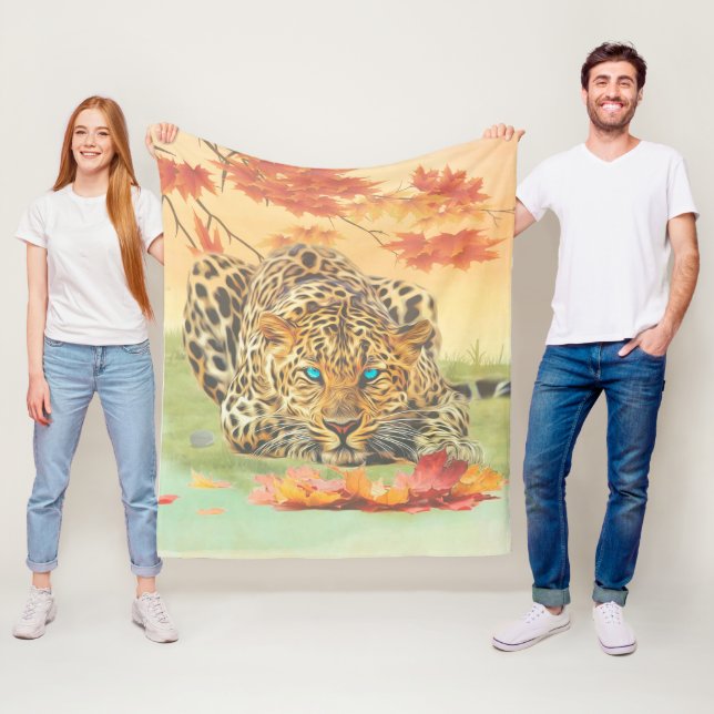 Leopard Art Fleecedecke (Beispiel)