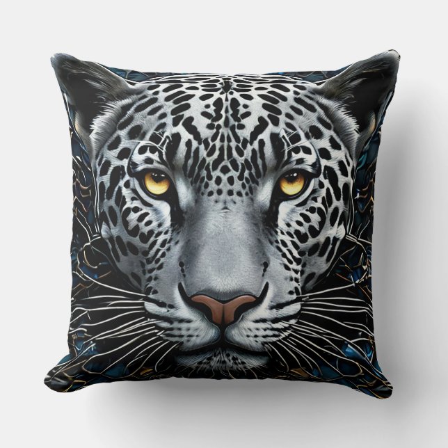 Leopard Art Kissen (Vorderseite)
