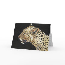 "Leopard" Art Notecard