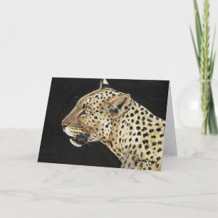 "Leopard" Art Notecard Karte