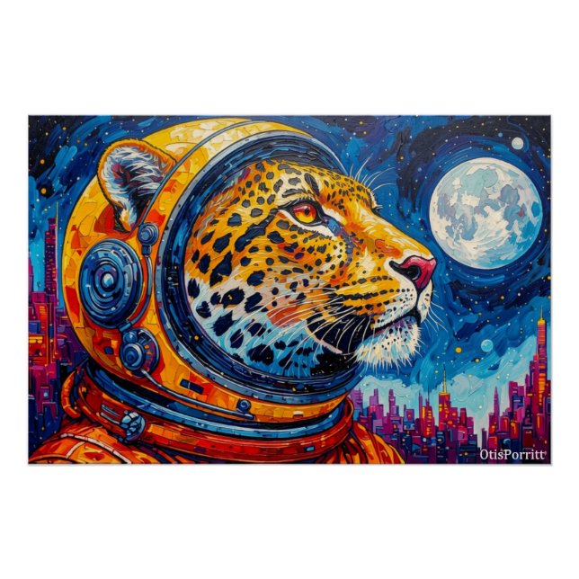 LEOPARD ASTRONAUT-ZURÜCK NACH HAUSE 13 POSTER (Vorderseite)