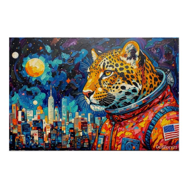 LEOPARD ASTRONAUT-ZURÜCK NACH HAUSE 3 POSTER (Vorderseite)