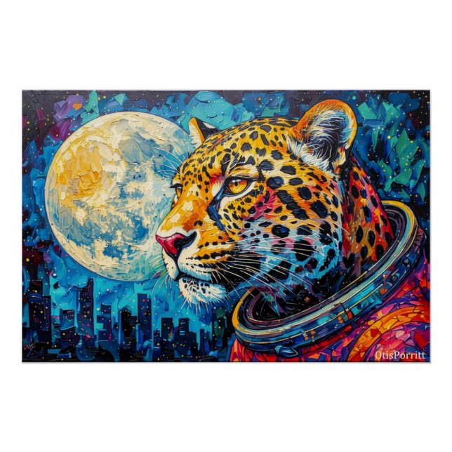 LEOPARD ASTRONAUT-ZURÜCK NACH HAUSE 5 POSTER (Vorderseite)