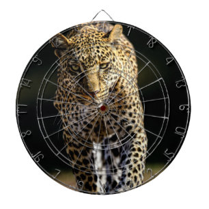 Leopard auf dem Hügel Dartscheibe