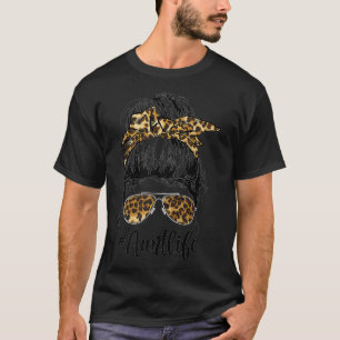 Leopard Auties Tante Leben Sonnengott Bun Girl Mot T-Shirt