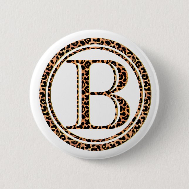 Leopard B Button (Vorderseite)