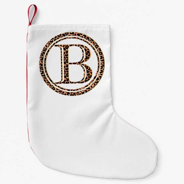 Leopard B Kleiner Weihnachtsstrumpf (Vorderseite)
