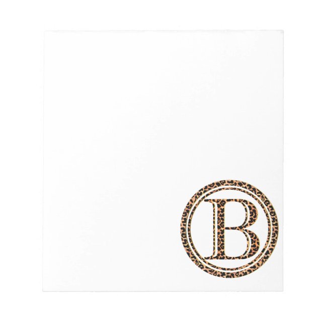 Leopard B Notizblock (Vorderseite)