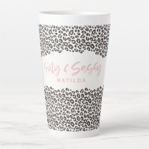 Leopard bedruckt pink sechzig und sass 60. milchtasse