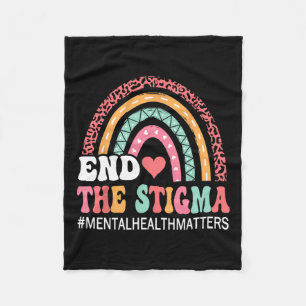 Leopard beende das Stigma psychische Gesundheitspr Fleecedecke