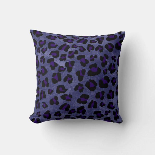*~* Leopard Black Kissen (Vorderseite)