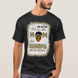 Leopard bleichte Gott und ich zwei Titel Mama und T-Shirt