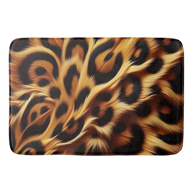 Leopard Bliss: Kühle Prinzen, gemütliche Nächte Badematte (Vorderseite)